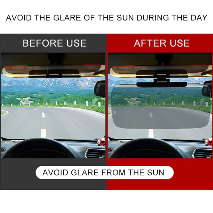 Goggle - Anti-Glare Dazzling Goggle Day & Night Vision Driving Mirror Sun Visors
