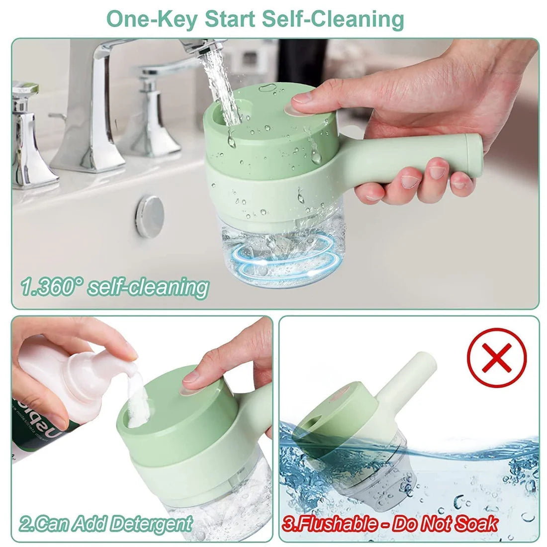 4 in 1 Portable Electric Vegetable Cutter Set