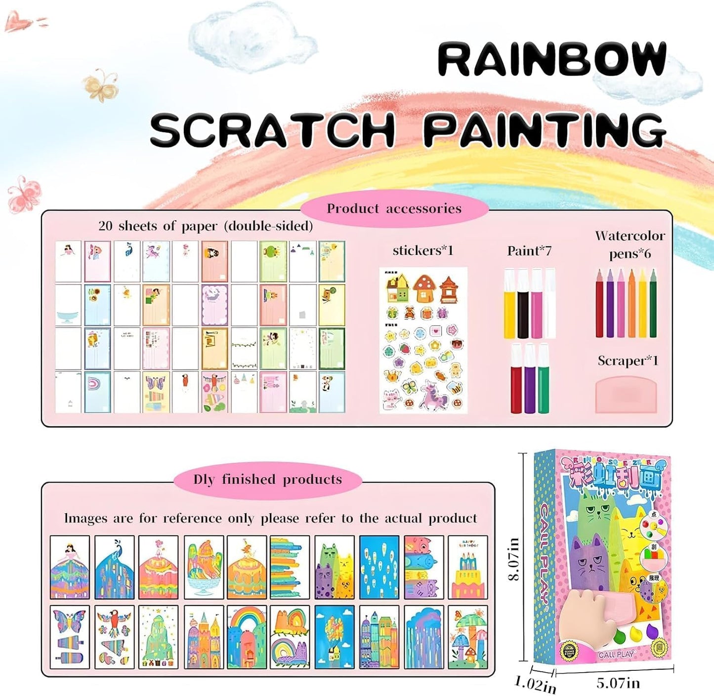 Rainbow Dot Painting Art Kits