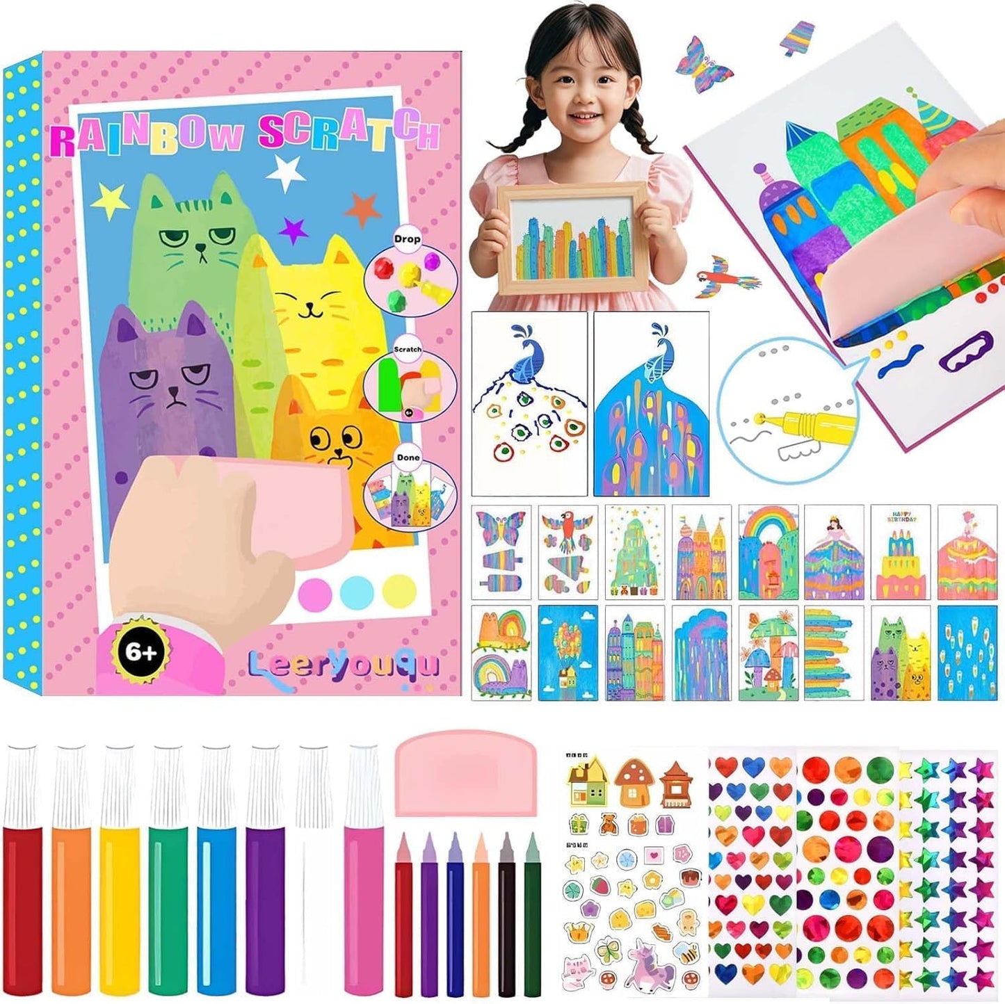 Rainbow Dot Painting Art Kits